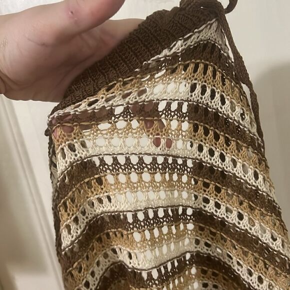 Retro knit crochet cover up - Picture 3 of 3